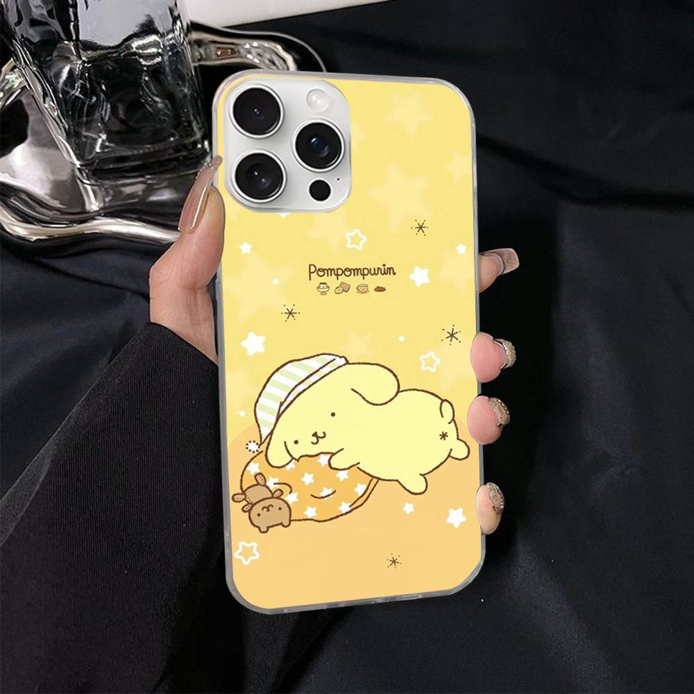 

Cartoon P-Pompompurins Cute For IPhone 17 16 15 14 Plus 13 12 11 Pro Max Phone Cover Back Satin Colorful Surface iPhone 14 Plus