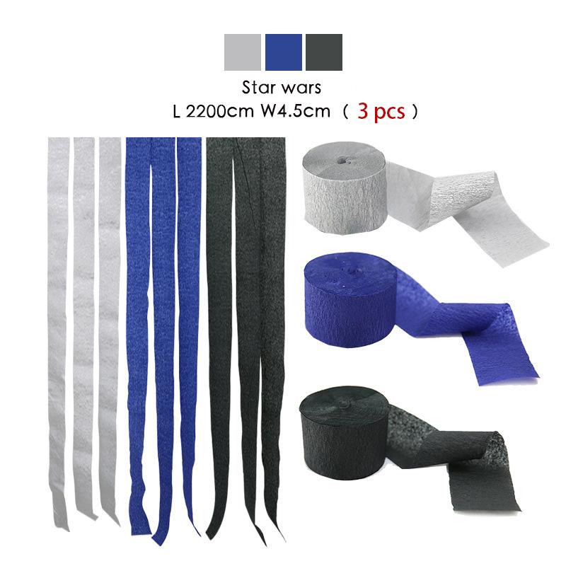 Rainbow 3Pcs/Set Crepe Paper Streamers For Wedding Birthday Party Backdrop Decoration Vibrant Multi-Colored Paper Crepe Garland Ribbon Decor