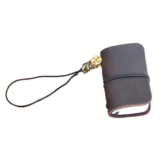 Vintage Armas Mini Märkmik Kunstnahast Kaane ja Rihmaga Täidetav Väike Reisi Päevik Tasku Päevik Reisimiseks Kirjutamiseks