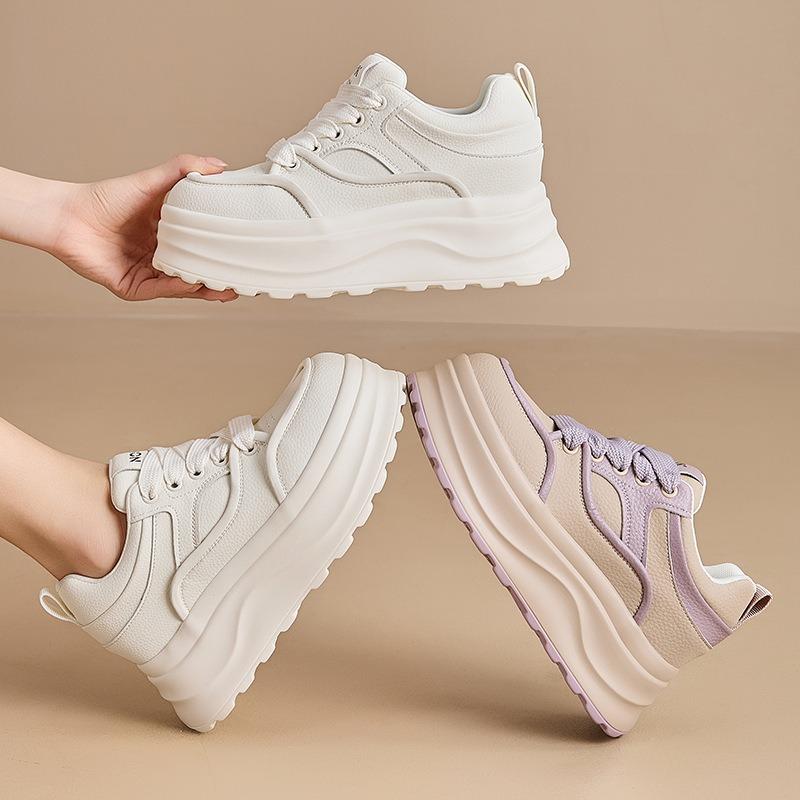 Spring and summer new thick-soled inner height-increasing small white shoes women's shoes sports and leisure classic versatile board shoes