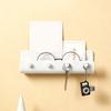 Contemporary Shelf With Multiple Hooks For Wall Decoration Entryway Organizer For Purses Bags Accessories
