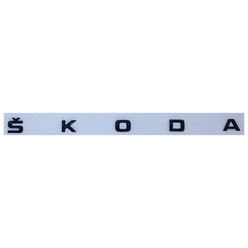 1PC ABS Car Rear Emblem Trunk Badge Sticker for Octavia Kodiaq Karoq Superb Rapid Fabia Kamiq Yeti 4x4 Letter Logo Accessories