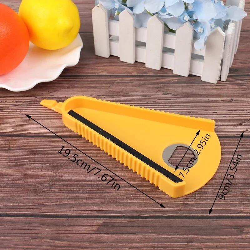 

1 шт. Открывалка для банок, 5 в 1 многофункциональный консервный нож, набор для открывания бутылок с силиконовой ручкой, простой в использовании для детей и пожилых людей