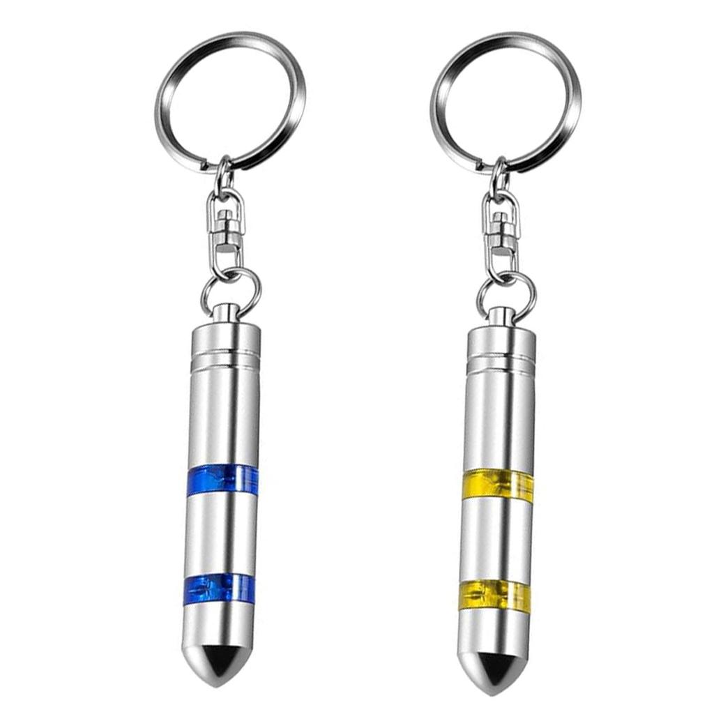 HUIKKJP Anti-Static Key Holder, Anti-Static, Key Chain Removal System, Glow in the Car, Set of 2, Black