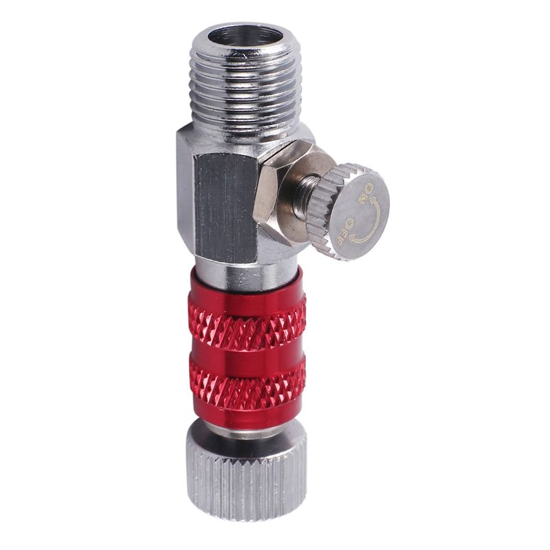 A84E-Airbrush Quick Release Air Control Fitting Adapter 1/8 Inch Threaded Hose Connection Adjustment Valve Tool