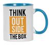 Inkdotpot Think Outside The Box Inspirational Positive Quotes 11Oz Ceramic  Coffee  Mug