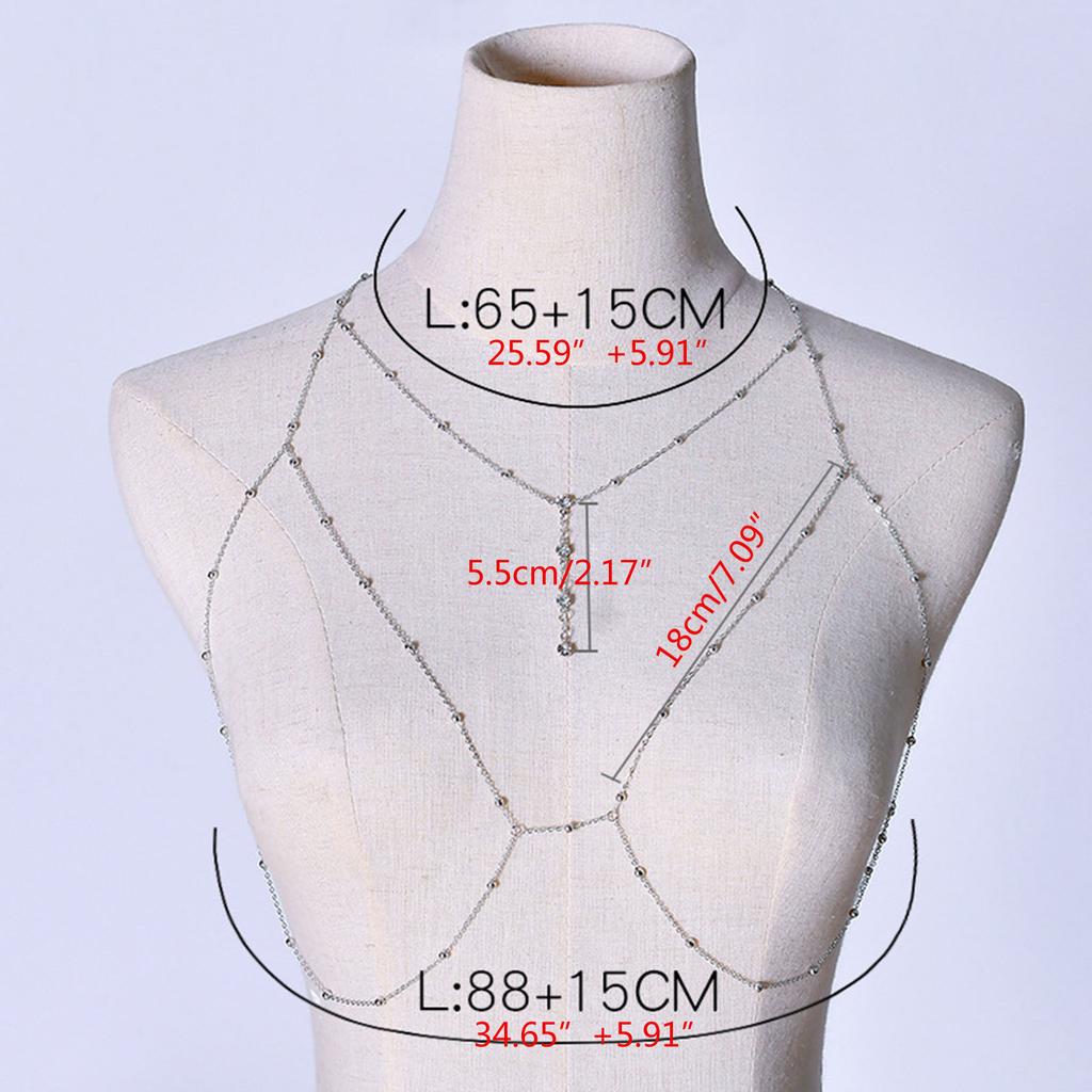 Belly Chains Beach Bikini Body Jewelry Necklace Party Jewelry Layered Waist Chains Alloy Material for Women Summer Beach