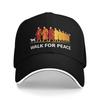 Retro Walk For Peace Monks With Aloka Dog Baseball Cap Summer Trucker Hat Sun-Proof Hip Hop Hats Unisex-Teens Baseball Cap