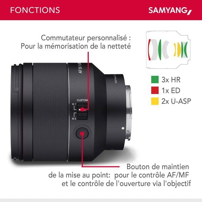 Samyang objectif af 50mm f/1.4 II compatible avec sony fe