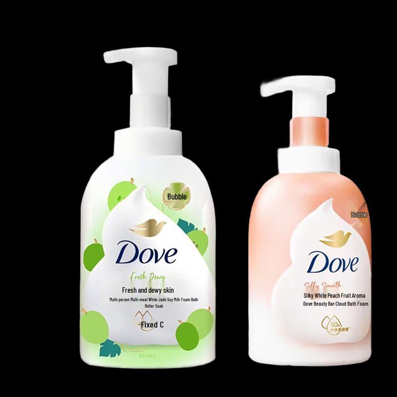 Dove White Peach & Grapefruit Bath Foam Set