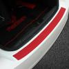 Car Rear Trunk Guard Plate Bumper Sill/Protector Plate Rubber Cover Guard Trim PAD Red