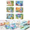 Children's Early Learning Puzzle Book With Reusable Jelly Sticker Develops Motor Skills and Cognitive Abilities