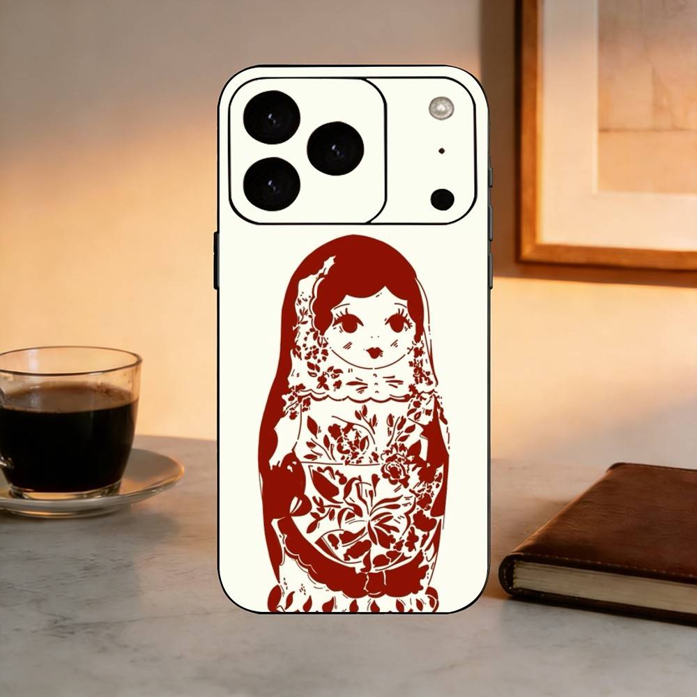 Adorable R-Russian Folk Art Doll Phone Case Silicone Soft For IPhone 17 16 15 14 13 12 11 X XR Plus Pro Max Plus