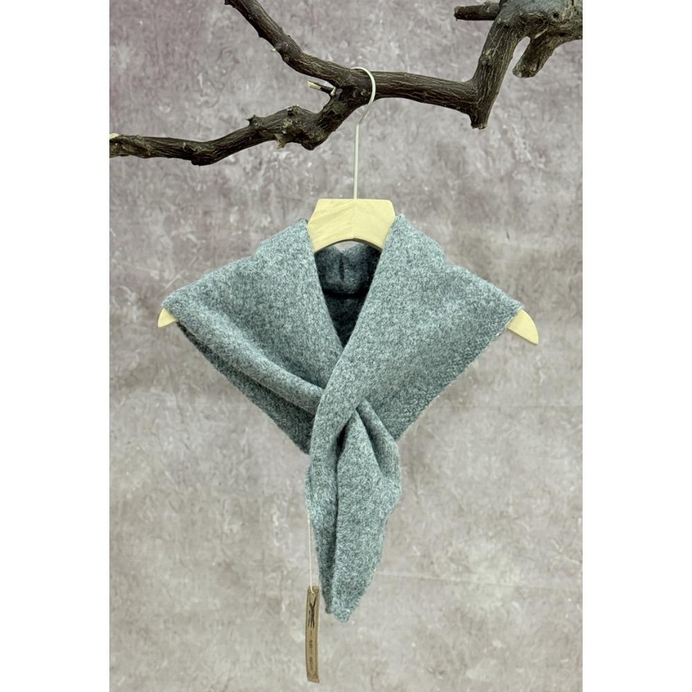 Triangle Scarf Scarf Solid Color Shawl Cape Autumn and Winter Women's High-end Shawl Blanket Warm Small Cape Cape