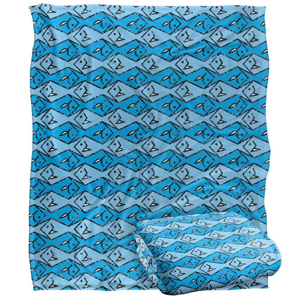 JQ Licensing Silky Patterned Fishing Supersoft Blanket