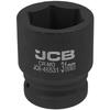 JCB Impact Socket 3/4" 31mm 6-Point Cr-Mo Socket Wrench