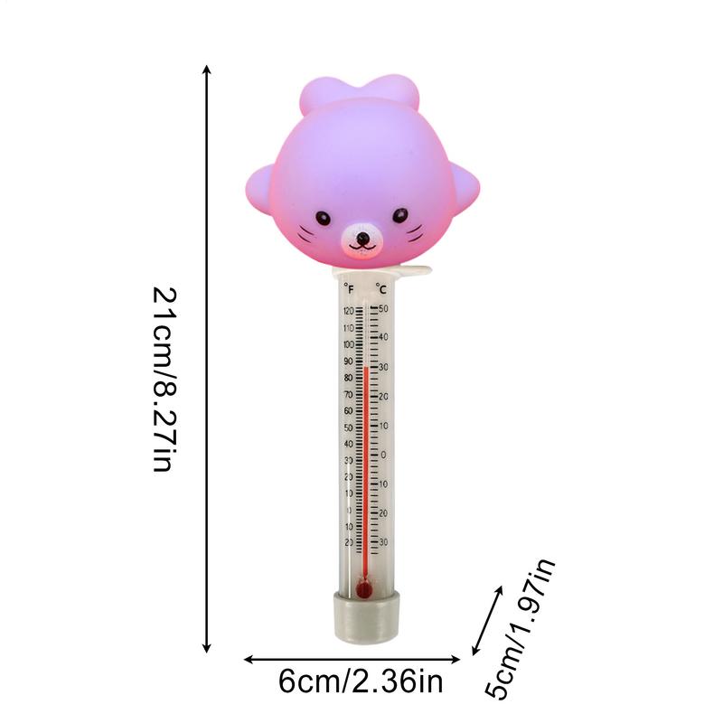 Cartoon Pattern Floating Thermometer Accurate Portable Pool Water Temperature Meter Shatter Resistant For Swimming Pool Aquarium