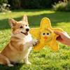 Disque Volant pour Chien en Forme d'Étoile Papier Froissé Squeaky Jouet Interactif pour Chien Jouet à Mâcher Robuste pour Chien pour Entraînement en Extérieur Rapporter Attraper Jouer