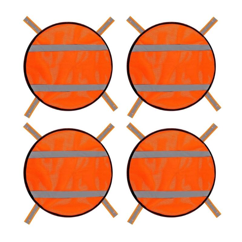 High Visibility Reflective Safety Covers For Outdoor Backpacks Bicycles Secure Hook And Loop Fastener