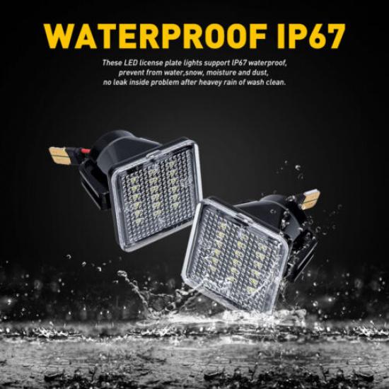 LED White License Plate Lights For 2016 2017 2018 2019 2020 2021 TOYOTA Tacoma