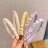 Simple headdress for women's satin pleated headband sweet temperament headband wash face pressure strap