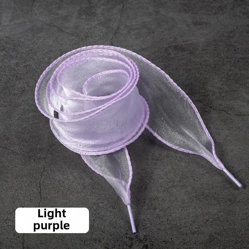 Mode Chiffon Garn Schnürsenkel 4cm Breitere Flache Seide Schnürsenkel Sneakers Seil Schnürsenkel für Schuhe 100/120/140/160CM Schuhzubehör