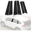 SecosAutoparts 6 Pièces Couvre-Montants de Pilier de Fenêtre Extérieure Noir, Compatible avec Honda CRV 2007-2011, Moulure de Pilier de Fenêtre Latérale de Porte