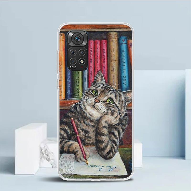 Cute Cartoon Lucky Cats Phone Case For Xiaomi Redmi Note 15 14 14S 13 12S 12 Pro Plus 11S 11 11T 11E 10S 10 + Soft TPU Back Cove