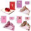 Pop-Up Design 3D Pop-Up Rose Card Rose Wedding Greeting Card  Mother'S Day