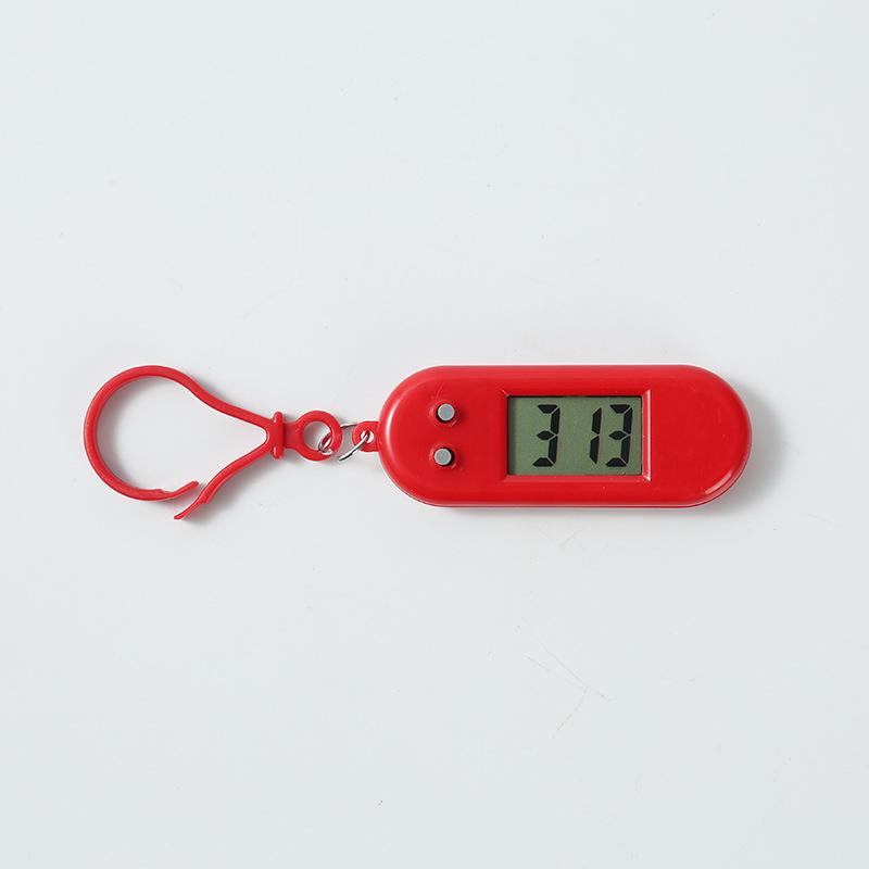 Mini Digital LCD Macaron Clock Keychain - Exquisite Backpack Charm Gift
