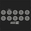 10Pcs Mini Sharp With Hole Diamond Cut Off Rotary Tool Cutting Disc Disks DIY Tools Accessories For Dremel 2Pcs Rod