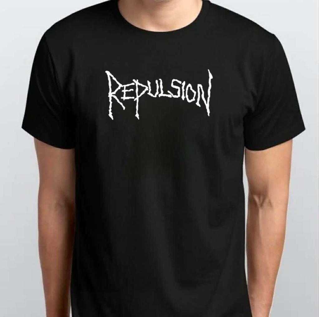 REPULSION Graphic Print Unisex T-SHIRT S M L XL XXL 3 4 XL Black White