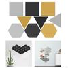 16 Sheets Mirror Wall Stickers Self Plastic Tiles for Home Decor (The Film