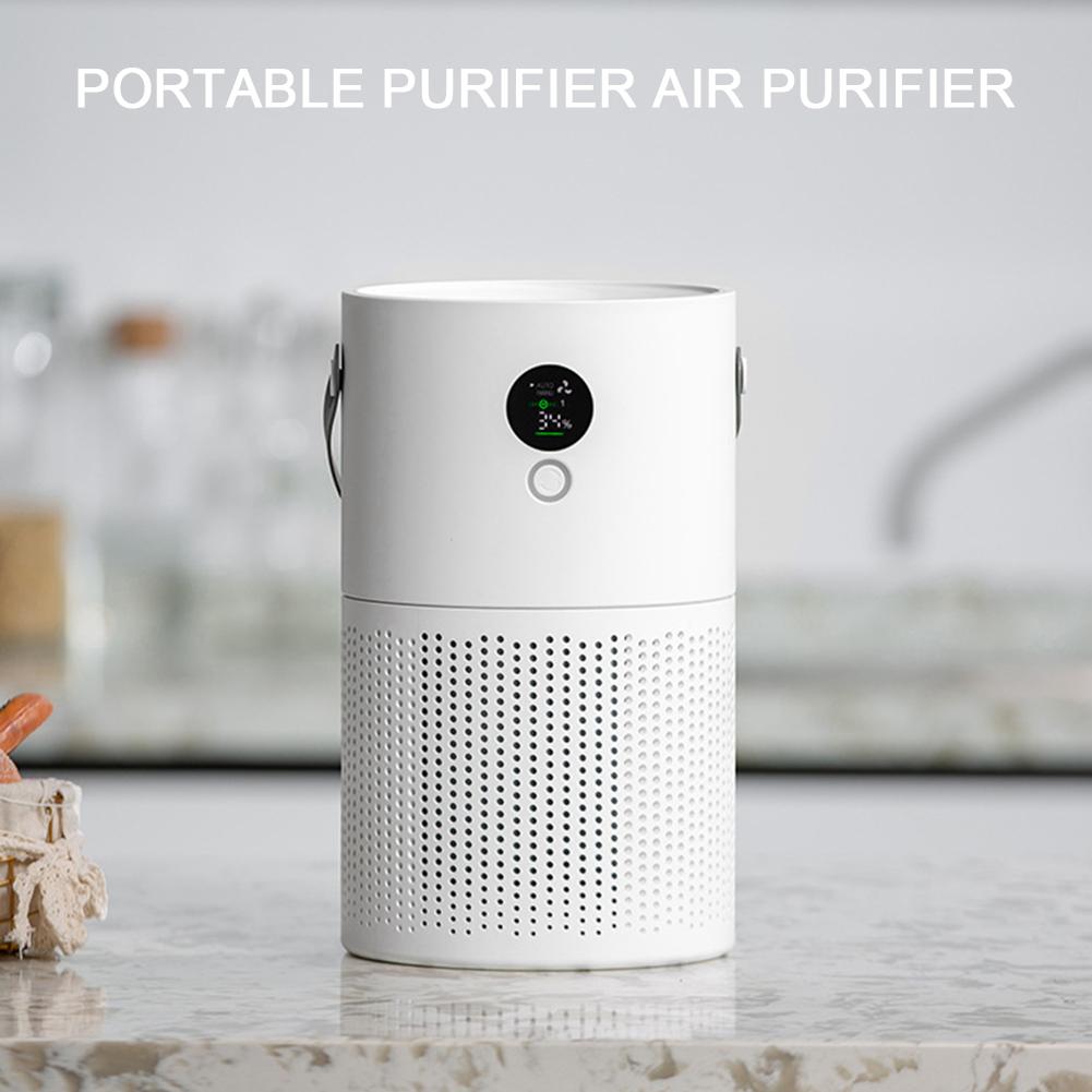 Luftfriskere med filterelement HEPA-filter stillegående 99,9 % fjerning til 0,1 mikron for hjemmebilreise for kontor på soverommet