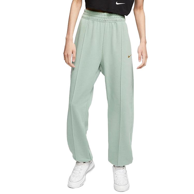 Nike Loose Fit Sports Long Pants Women Bottoms Silver-Pine DA0979-352