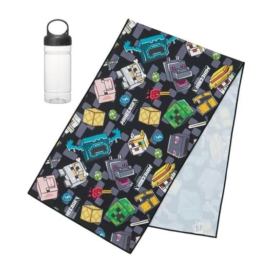 Skater Cooling Towel Cool Touch Case Included 30 x 100cm Minecraft Boys TOC1-A