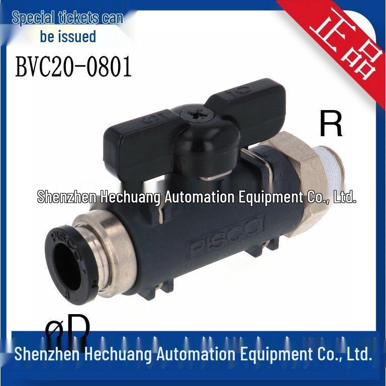 PISCO Original Ball Valve BVC20 Series: Models 0801, 0802, 0803.