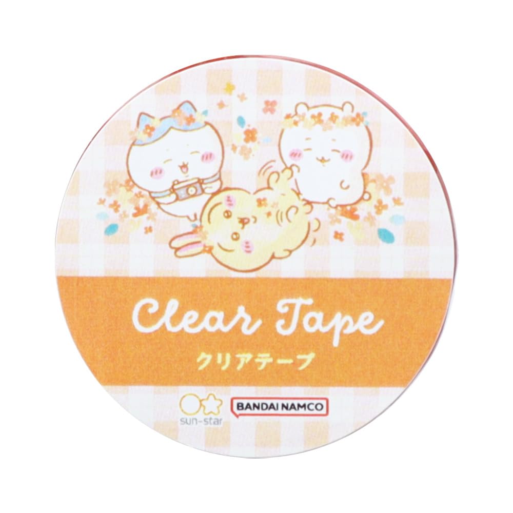 Sunstar Stationery Chiikawa Clear S2274493 Tape, Orange,