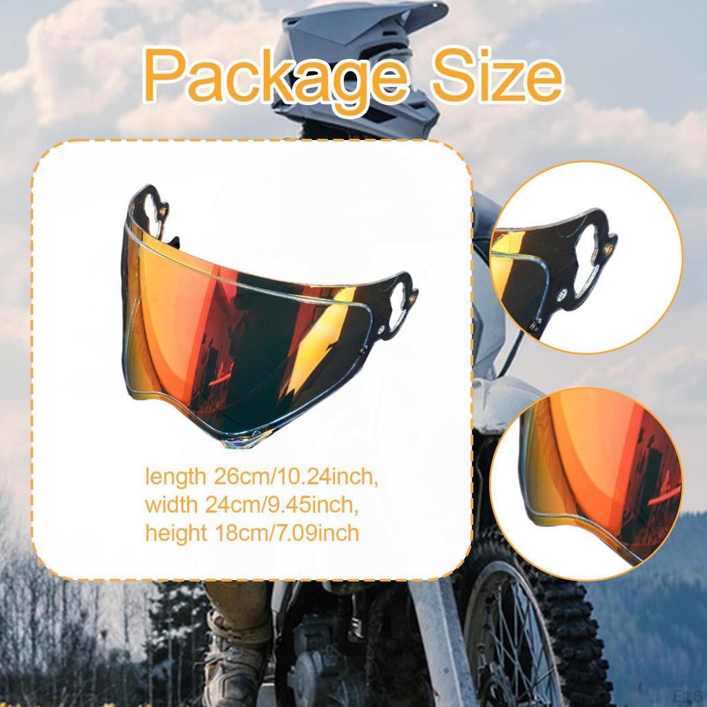 Helmet Visor, Portable Windshield, Motorcycle Windshield Replacement for Travel Cycling Supplies