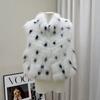 Out-of-season Fox Fur Car Strip Craftsmanship Stand-up Collar Fur Vest Women's Short Fur Jacket Winter Special