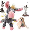 Donkey Shape Plush Dog Sounding Toy Interactive Bite Resistant Molar Training Decompress Pet Supplies for Dogs