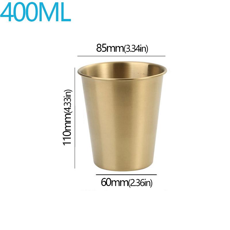 

Stainless Steel Metal Cup Beer Cups Household Office Bar Wine Glass Coffee Tumbler Travel Camping Mugs Tea Mug Set Outdoor 200-500ml