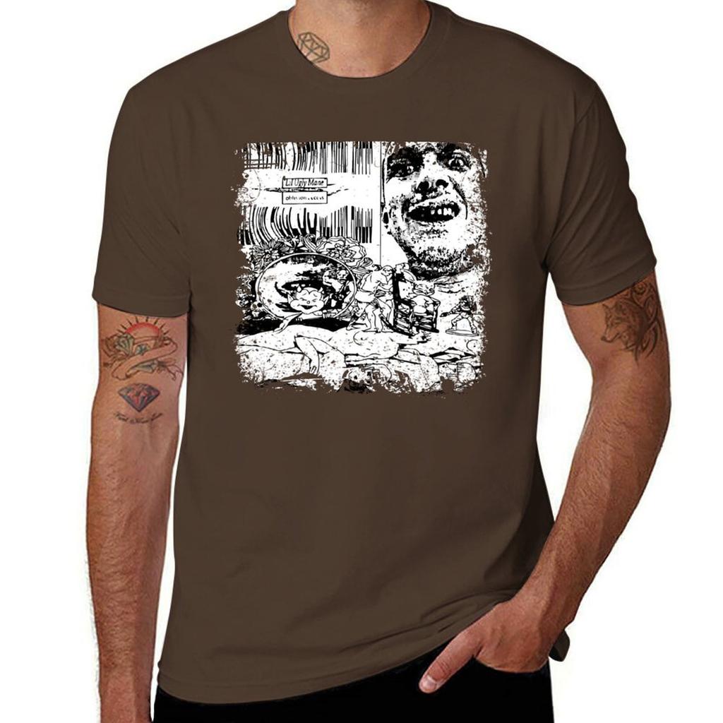 Lil Ugly Mane T-Shirt Ästhetische Kleidung Oversized Oberteile Sublim Herren Grafik-T-Shirts Hip Hop