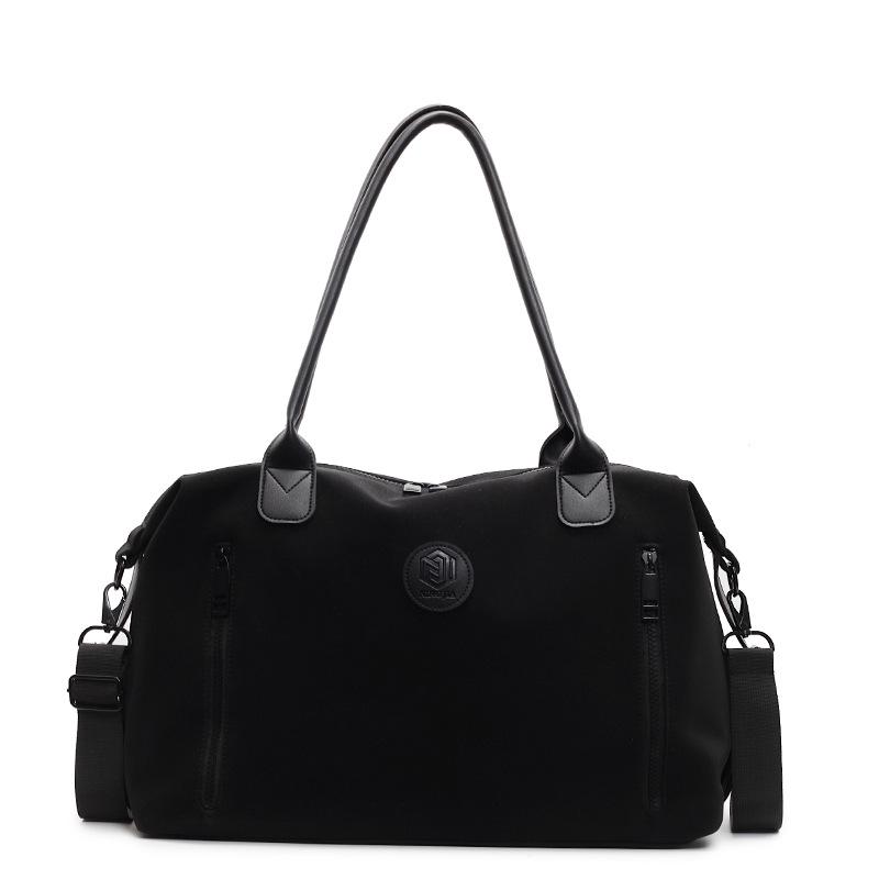 

Модная и Повседневная Легкая Сумка-тоут кроссбоди большой вместимости для путешествий, одноплечная сумка-бродяга чёрный