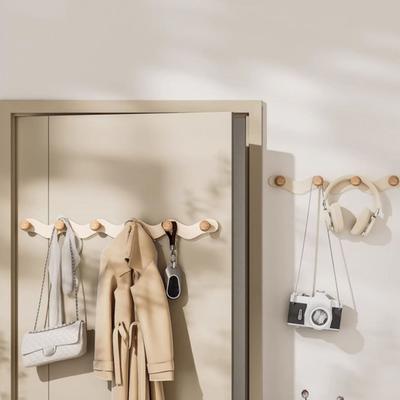 Adhesive Hooks No Drill Strong Load-Bearing Hooks Space-Saving Corrosion-Resistant Hook for Bathroom Kitchen