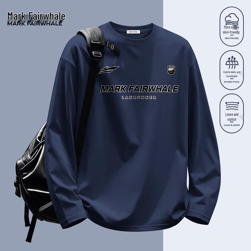 Mark Fairwhale Men's Commuter Cotton Long-Sleeve T-Shirt