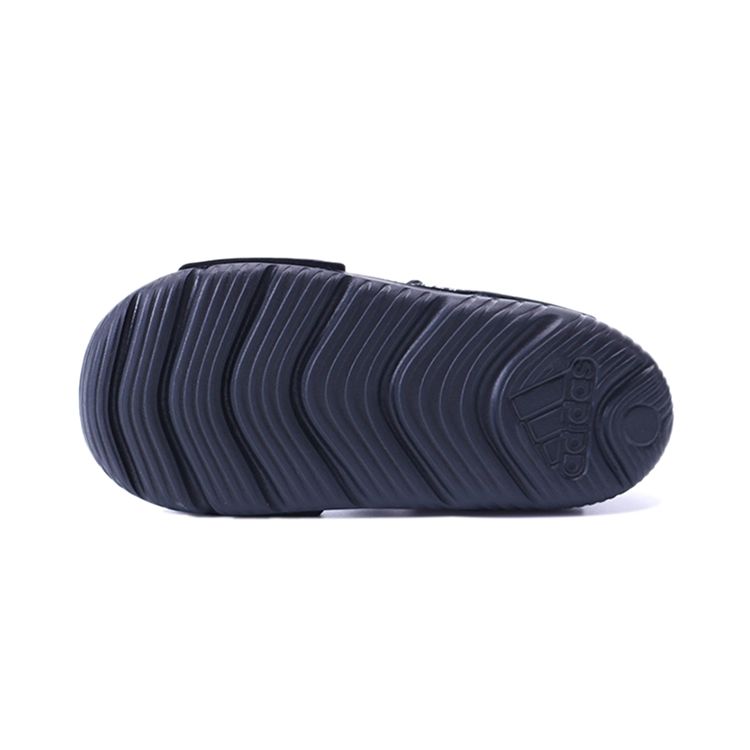 Adidas Altaswim C Space Leather Non-Slip Durable Sandals Kids Sandals Black BA9288