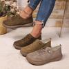 Outdoor Fashion Vintage Casual Shoes, Women's All-Season New Versatile Dopamine Soft-Sole Flat Sneakers with Thick Platform and Color Block Design