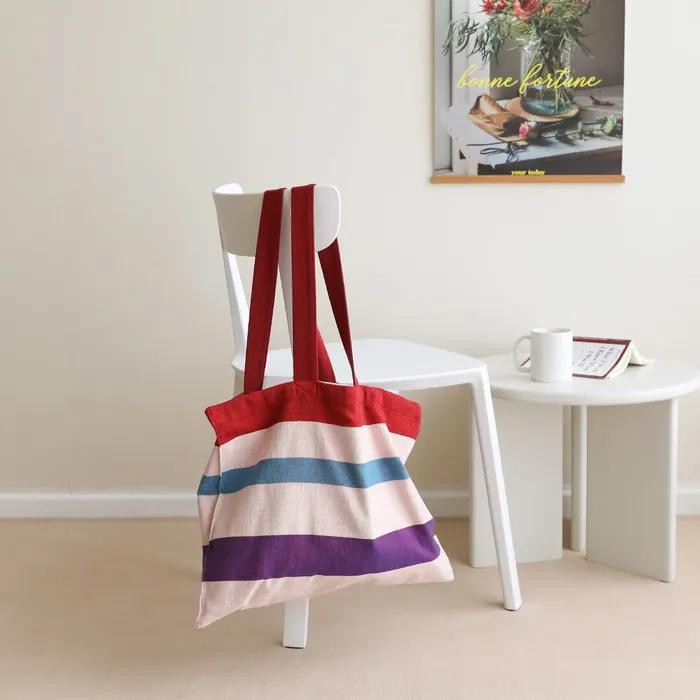 Organic Cotton Wide Eco Bag Sandy Glow