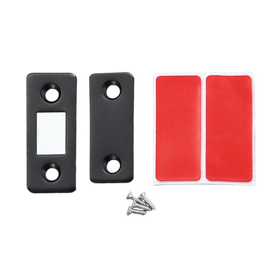 1 Set Ultra Thin Magnetic Door Catch Heavy Duty Stainless Steel Cabinet Door Magnet Adhesive Kitchen Closet Cupboard Drawer Magnetic Latch